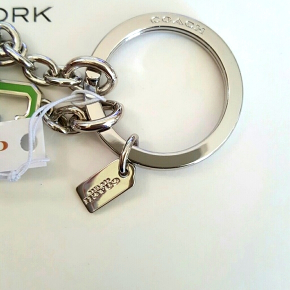 COACH ORB CHARM KEY RING - Picture 5 of 8